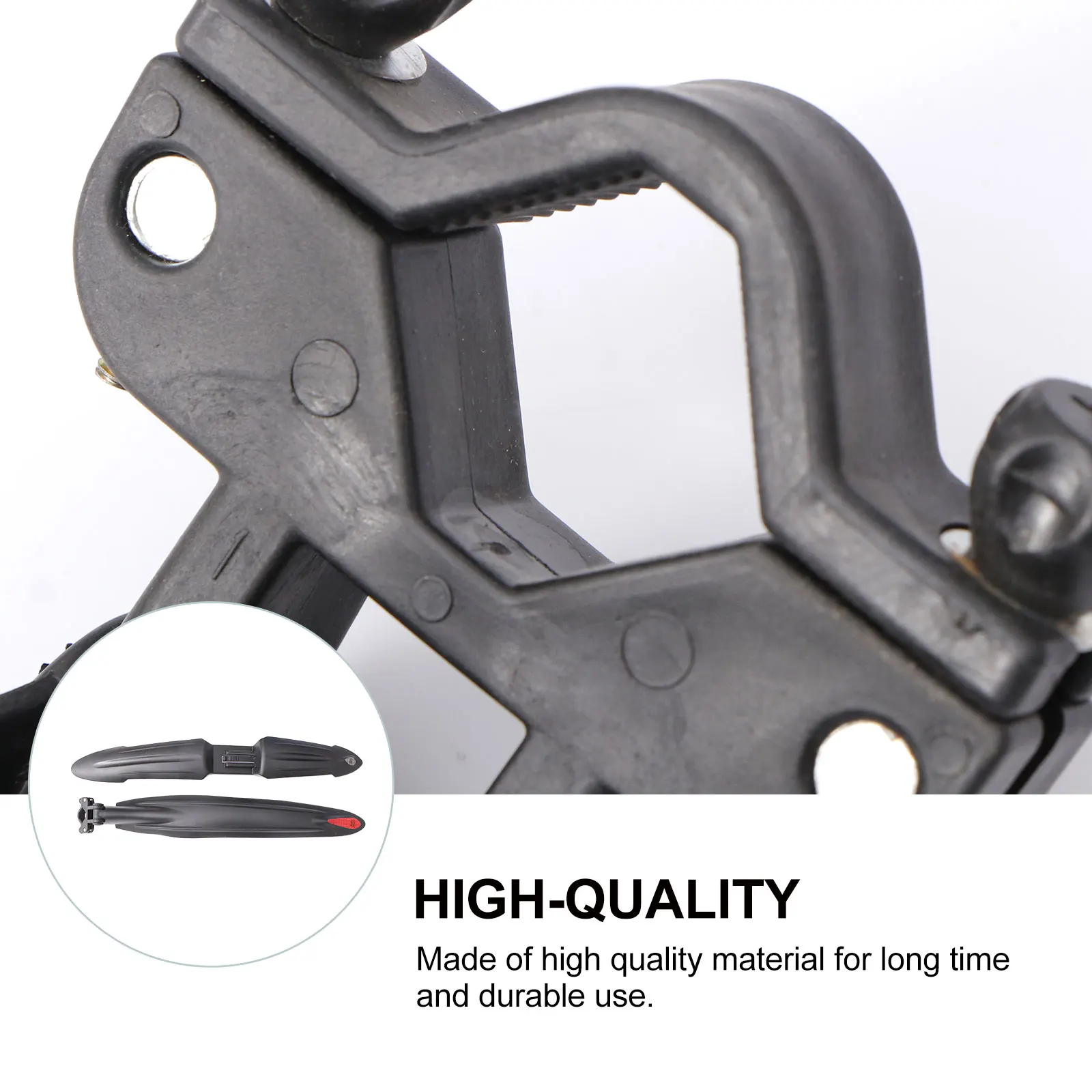

1 Pair Universal Mountain Bike Mud Guard 180° Bendable Quick Release Lightweight Cycling Riding Accessories For Rain Black