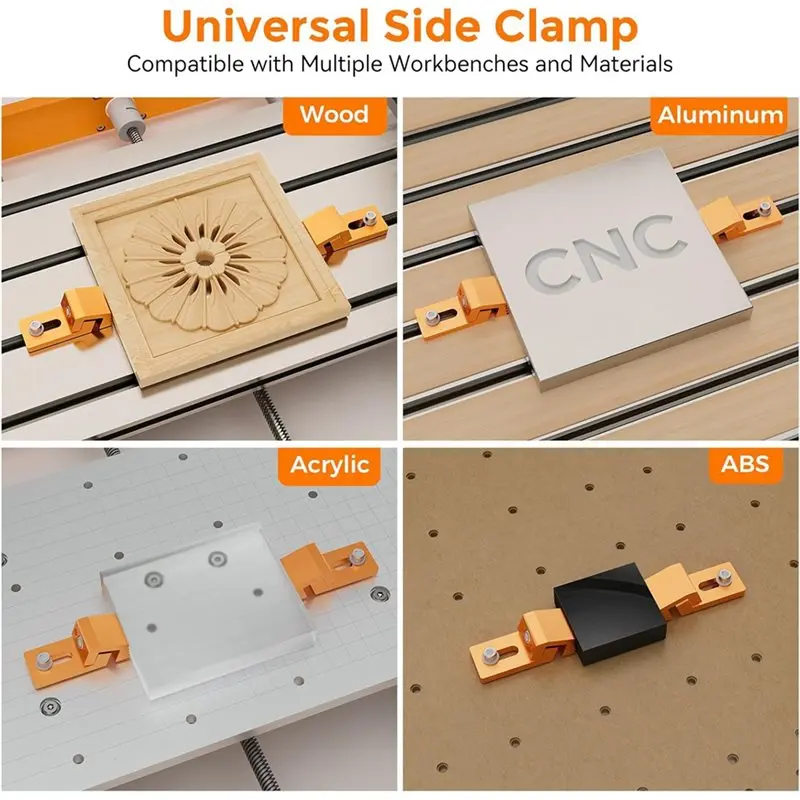 BAAJ-Low Profile Hold Down Kit For CNC3018 And Milling Machines Hold Down Clamps For Secure CNC Machining