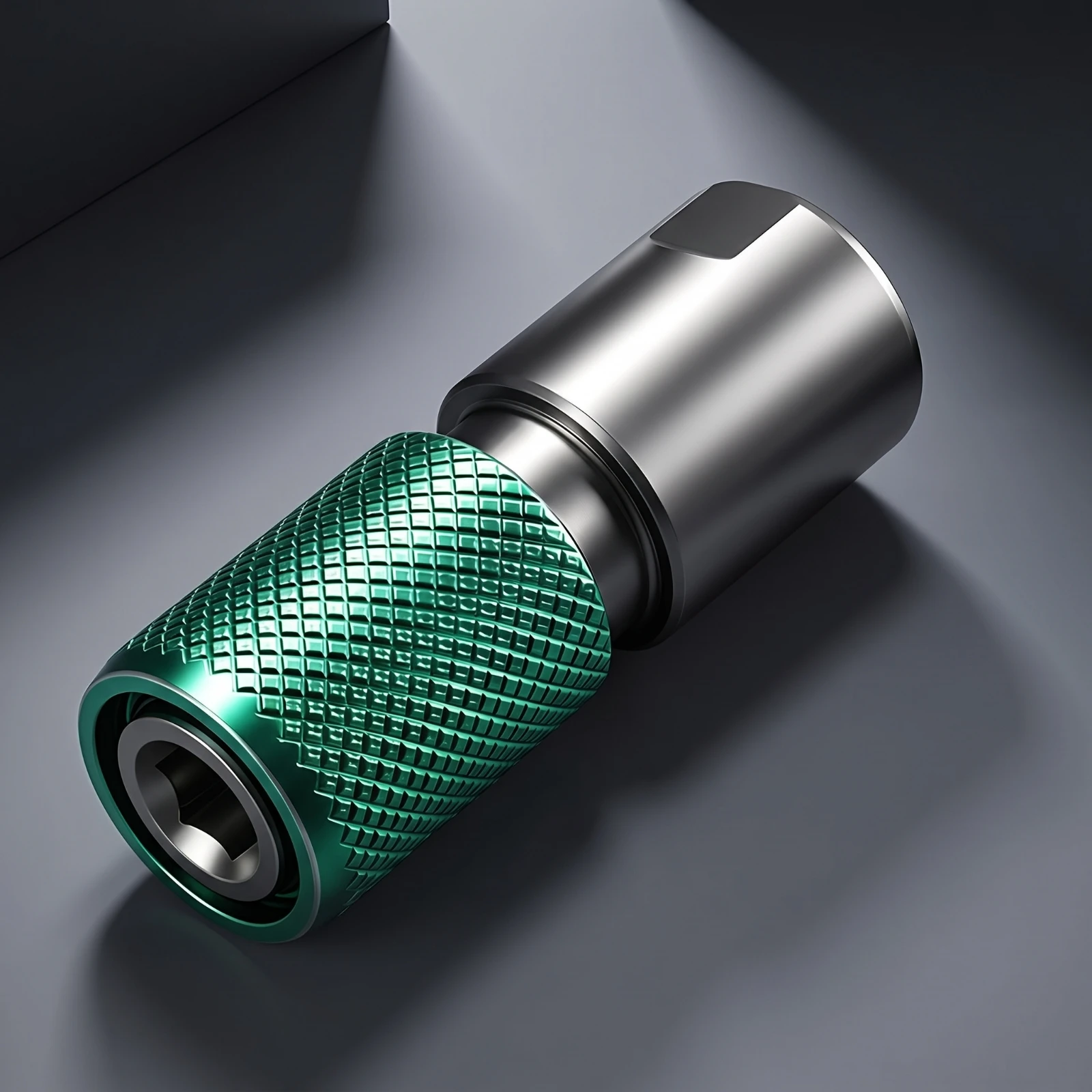 Screwdriver Bit Adapter Knurled Rapid-Swap Bit Holder Hex Shank Adapter Metal for Handymen, Home Repair, Furniture Assembly