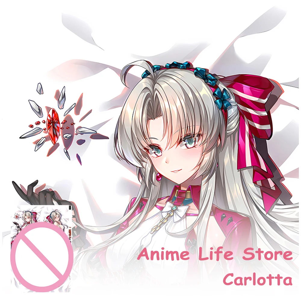 Anime Wuthering Waves Carlotta Body Pillowcase Double-Sided Printed Hugging Pillow Cover Otaku Bedding Cushion Covers Dakimakura