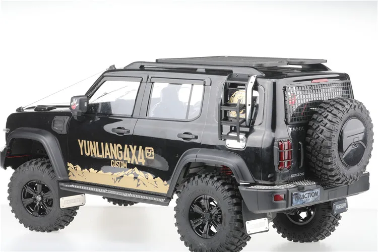 2PCS Simulation Modell Auto Einziehbare Leiter für 1/10 1/8 RC Crawler Auto SCX10 TRX4 Wrangler Tank 300 H8H West einfach Zu Bedienen