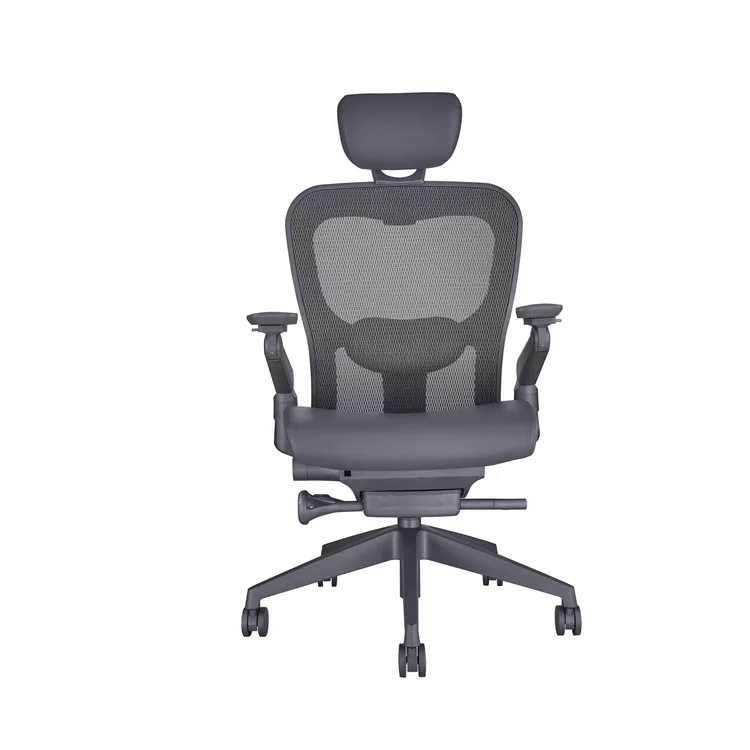 Ergonomic Mesh Chair Prefab Folding House Office Furniture High Back Reclining Office Chair With Foodrest For Under Desk.