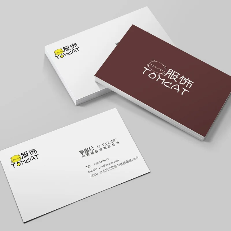 Customized Business Cards with QR Codes, Irregular Transparent PVC High-end Stamping Business Cards, Coated Paper Card Desi