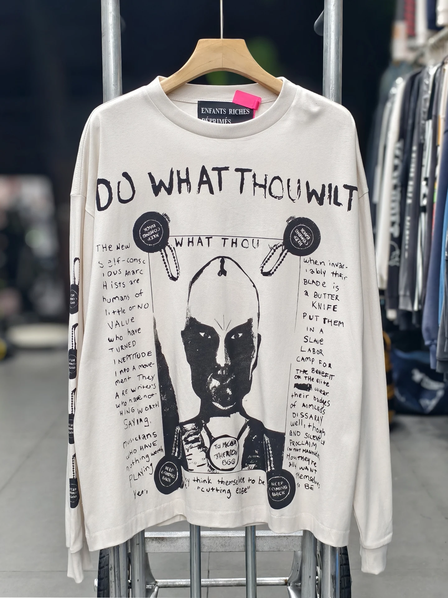 

Свободная футболка с длинным рукавом в американском уличном стиле, винтажная, базовая, для молодежи, с мультяшным принтом, хлопок