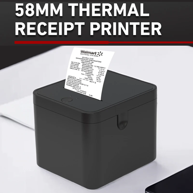 

58mm Thermal Receipt Printer with High-speed for Supermarkets Convenience Stores Fruit Shops Milk Tea Shops