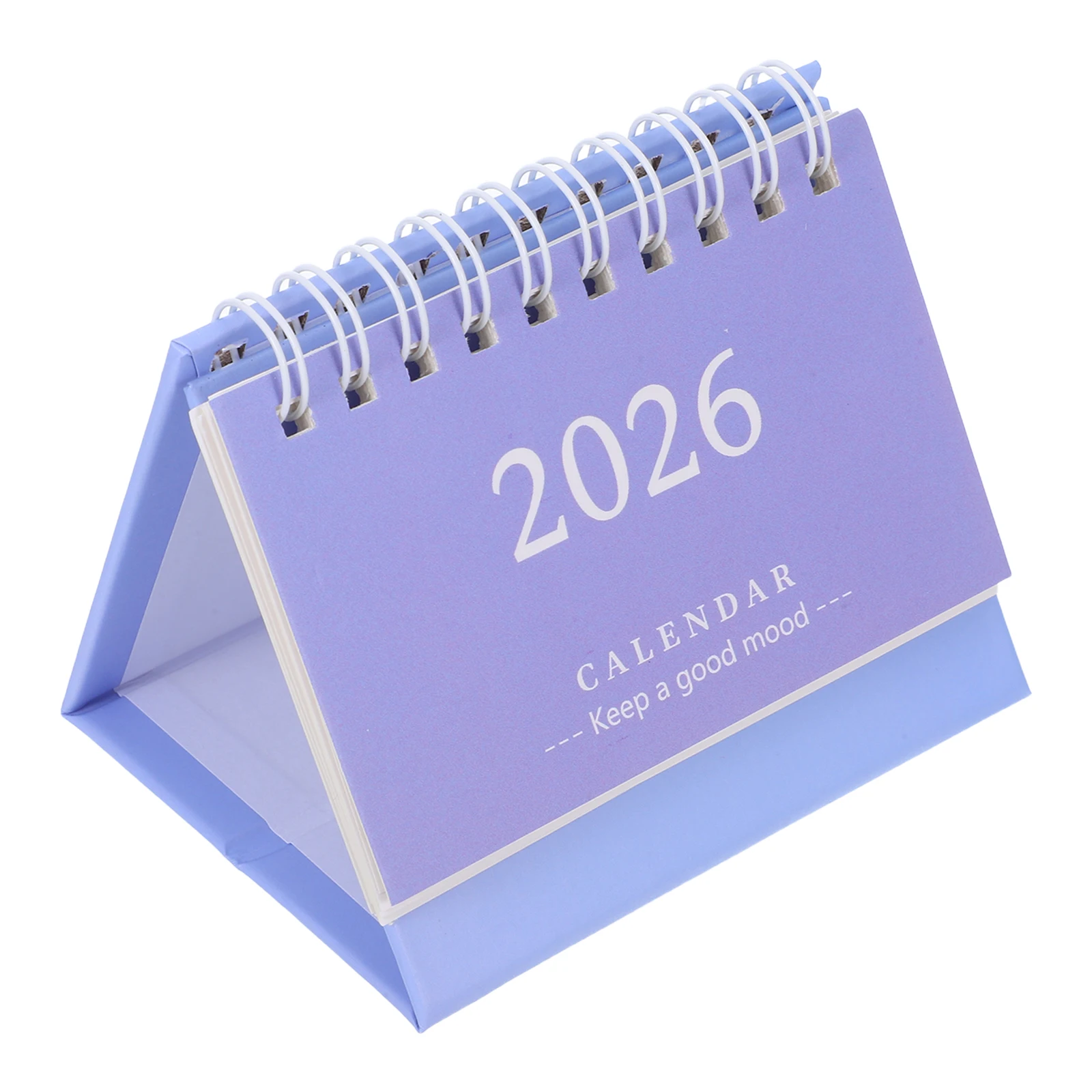 

2026 Mini Desk Foldable Standing Flip Desktop Thick Paper Space-Saving Simple Decor Small Monthly Planner For Home