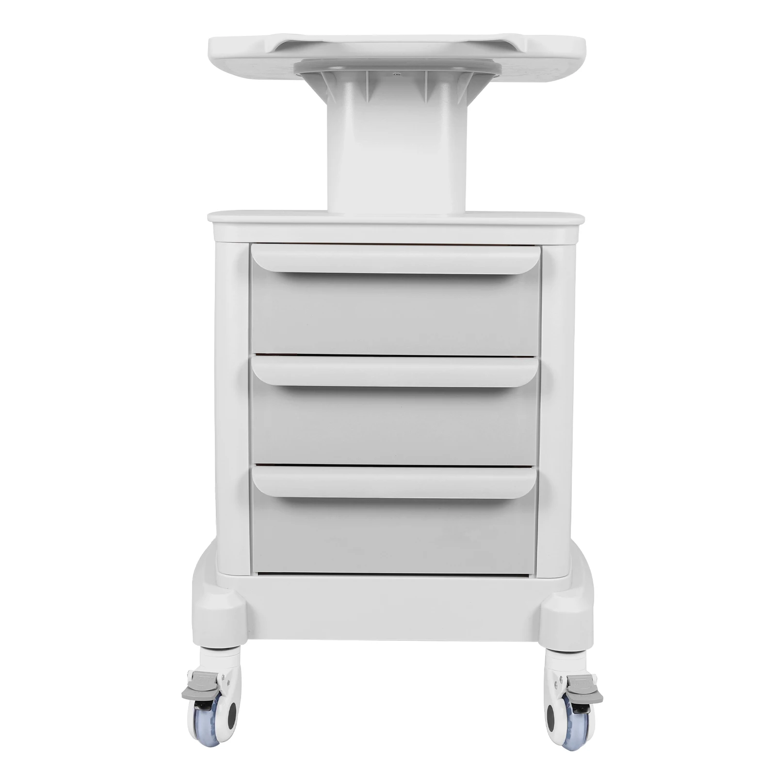 

Beauty Storage Utility Cart with 3 Drawers 4 Wheels Professional Utility Cart 110 LBS Load for Hospital Office Bedroom Clinic