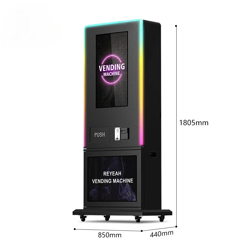 High Tech Smart Vending Machine 32 Inch Touch Screen Vending Machine With Id Scanner