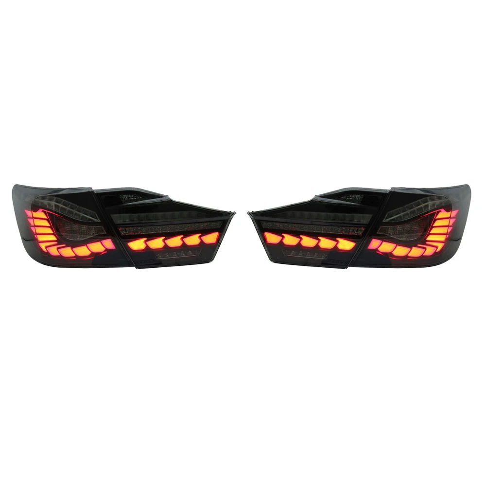 Car LED Plug And Play Rear Tail Lamp With Brake Lamp+ Turn Lamp+Reverse Lamp For Toyota Camry 2012 2013 2014 7th Taillight view 2