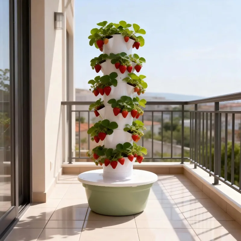 5 Layers Eco-Friendly Vertical Hydroponic Tower System Home & Commercial Garden Planting Equipment
