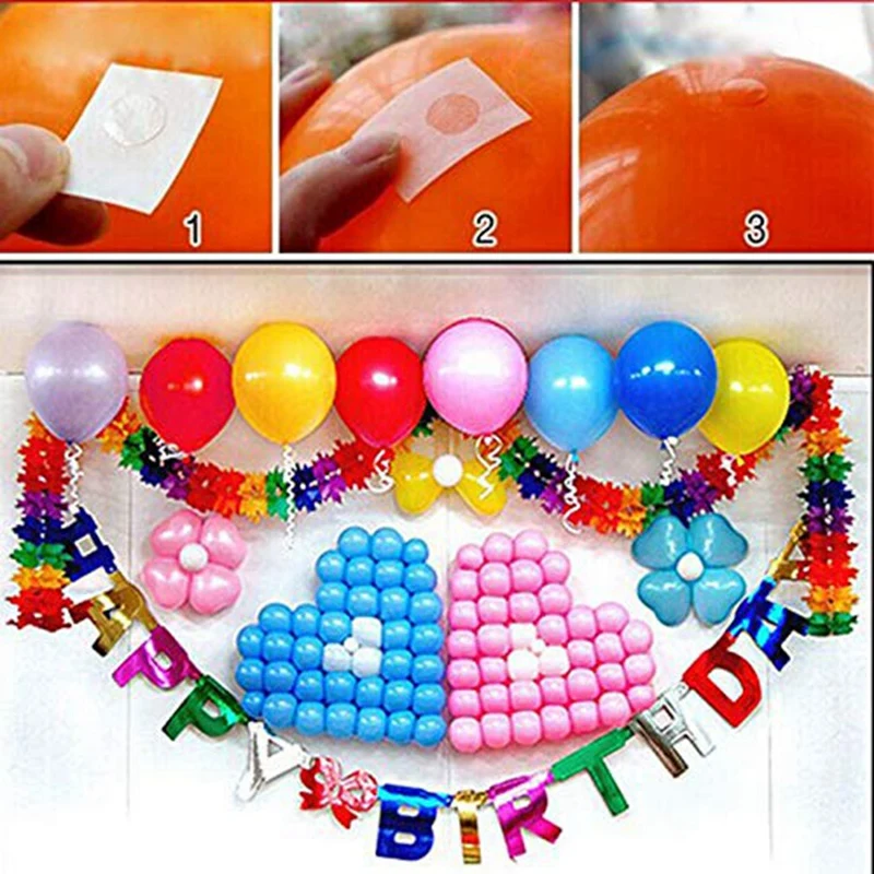 Promoção! Pontos adesivos removíveis do balão, decoração home, Natal, casamento, festa de aniversário, 2 PCes