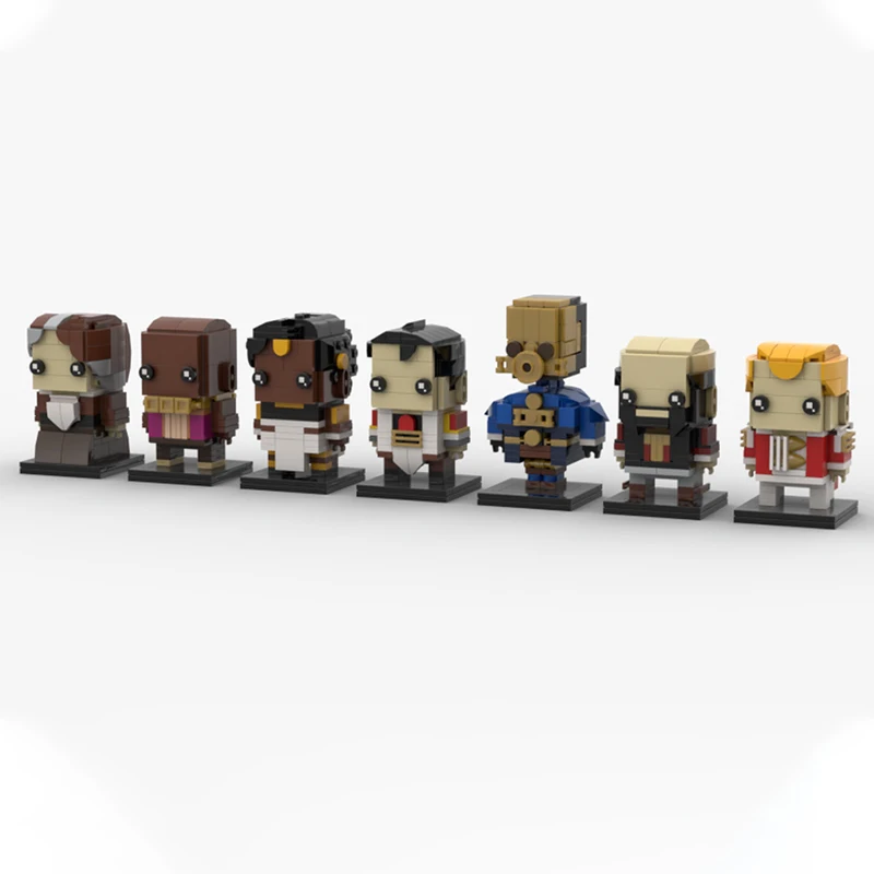 

1028PCS MOC Arcane Serieses Piltover Council Steampunk Brickheadz Set DIY Model Building Blocks Birthday Toys Gift