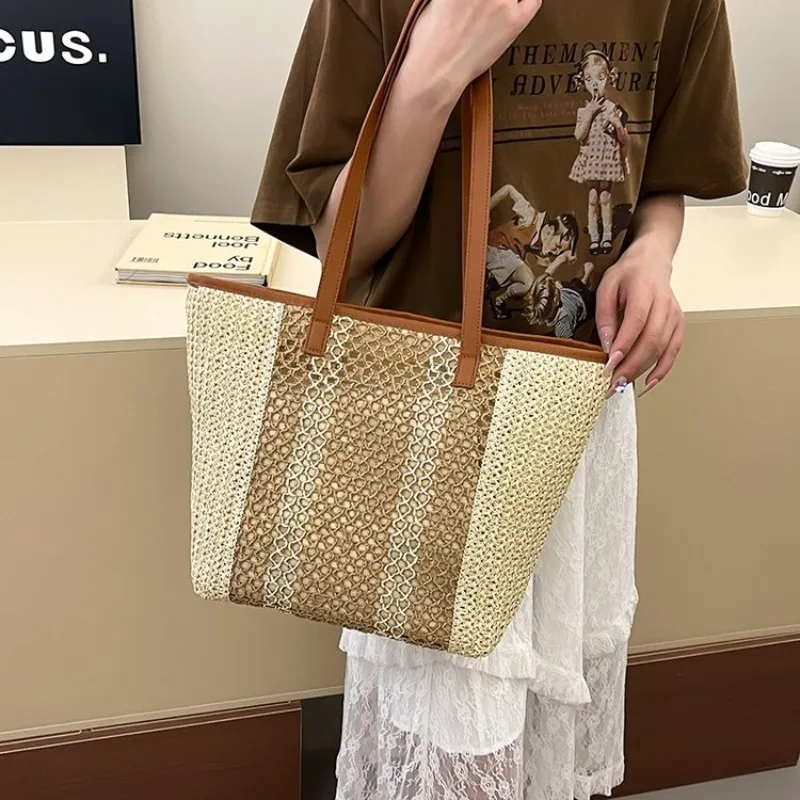 

Unique Diaper Bag For Women: Simple Luxury Leather Handbag, High-End Vintage Messenger With Designer Paris Style Logo