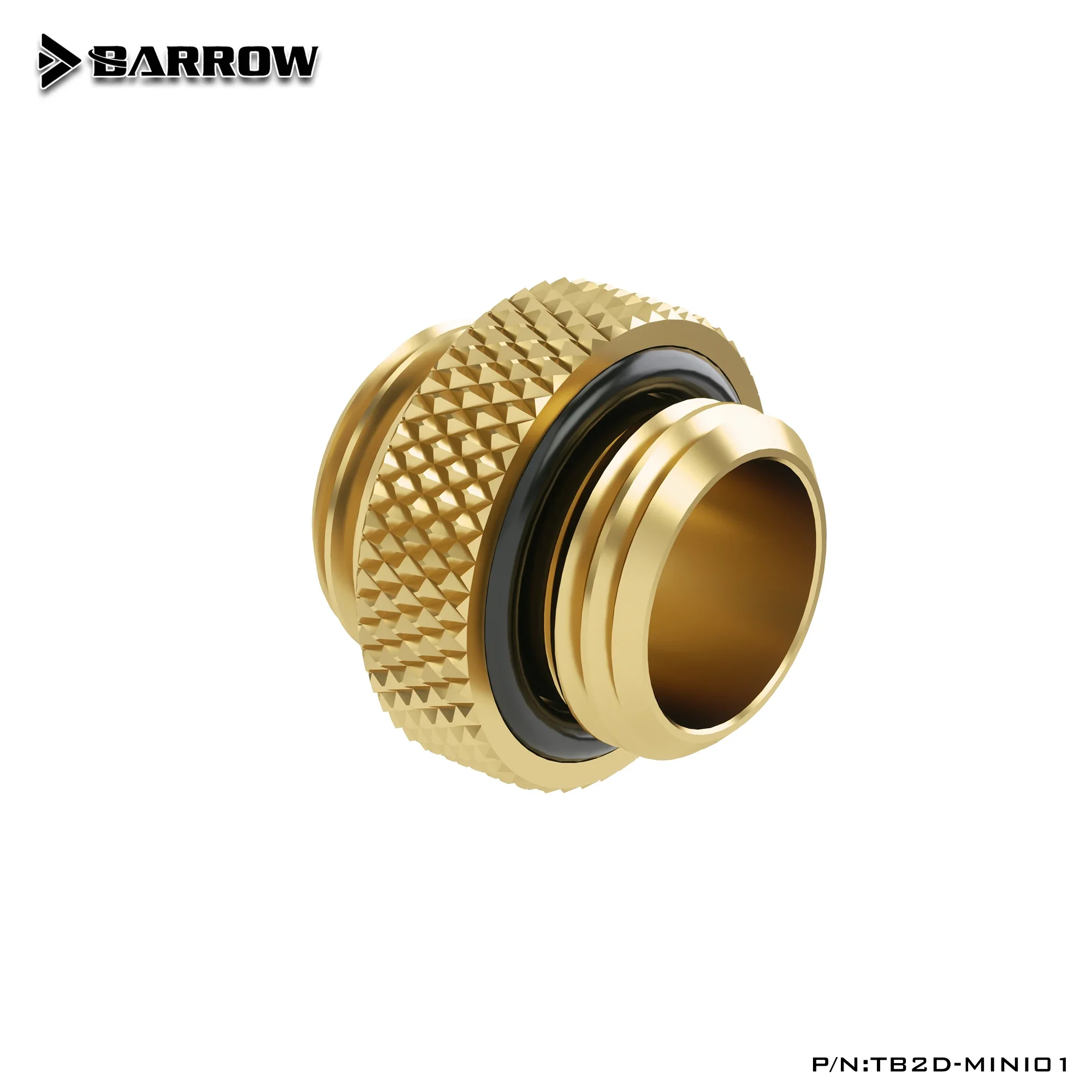 Barrow G1/4 '' Mini Dual External Thread Connection Double Male Adapter Thread Connector for Water Cooling System TB2D-MINI01