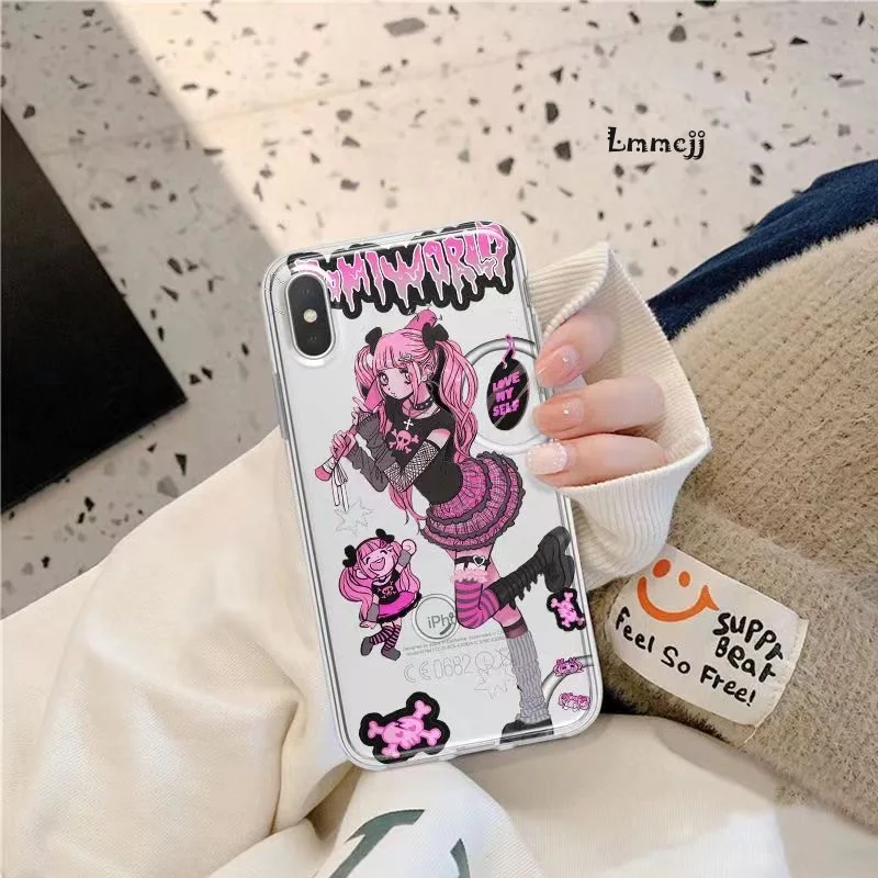 Lmmcjj Y2K Girl Phone Case For Samsung Galaxy A52 A13 A31 A32 A54 A53 A14 A23 A22 S23 Plus S22 Ultra S21 FE Silicone Phone Cover