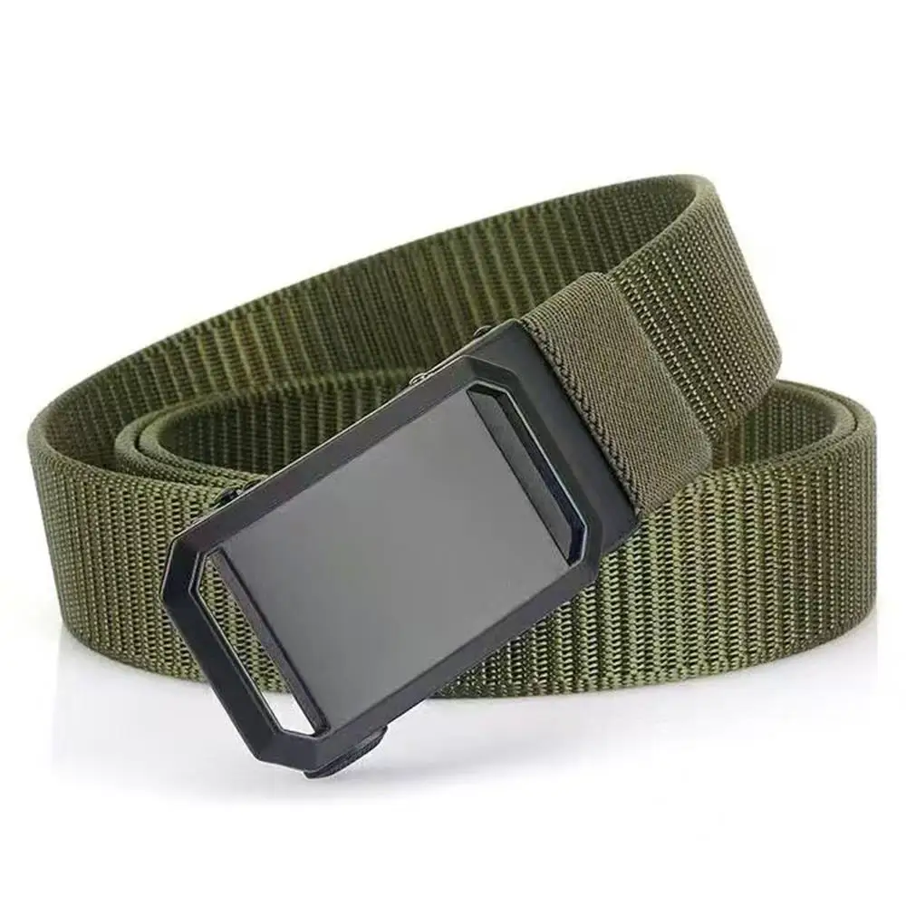 

Мужские повседневные тренировочные нейлоновые поясные ремни, модные парусиновые спортивные ремни, тактические мужские прочные автоматические уличные ремни в стиле милитари