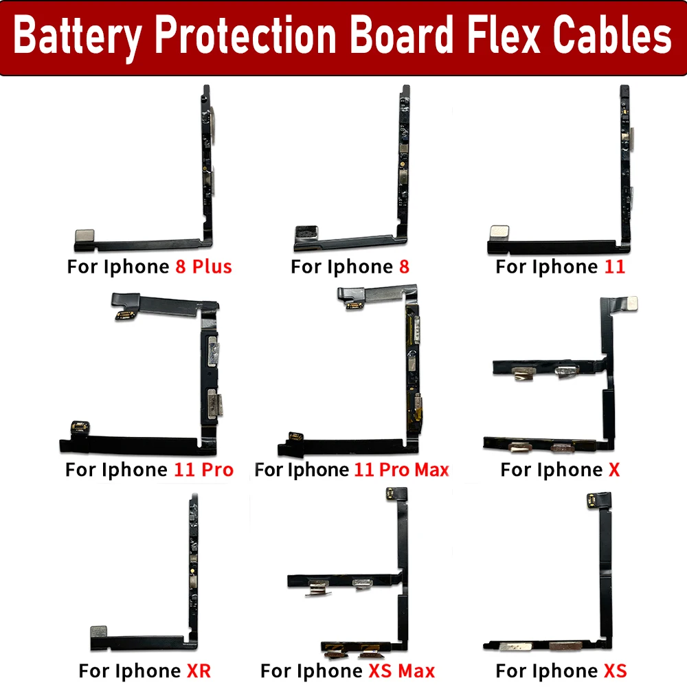 NEW Battery Protection Board Flex Cable For IPhone 11 Pro Max X XR XS Max 8 Plus Phone Repair Move Encryption Battery Protect