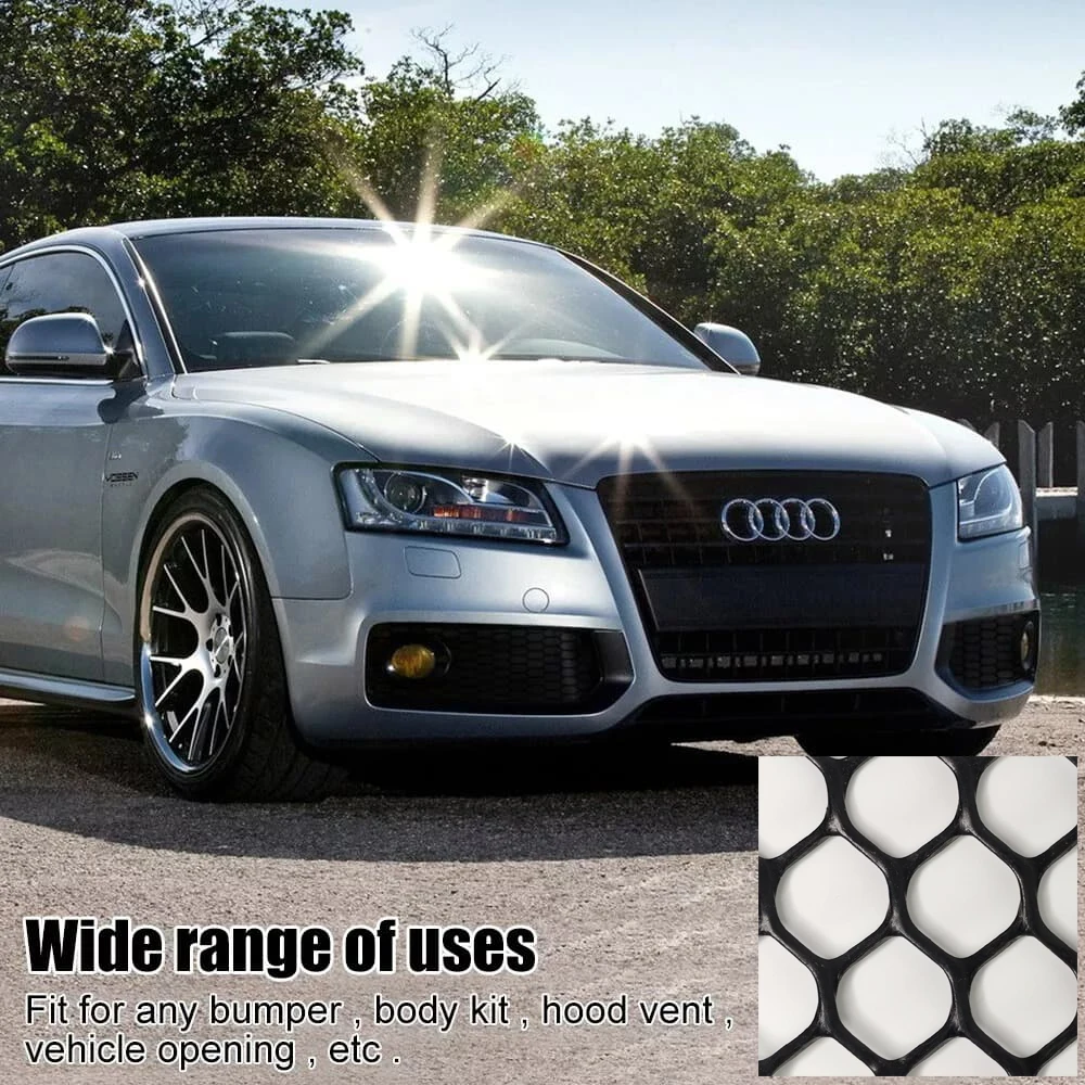 

Bumper Grille Mesh Vent Spoiler 3D ABS High Temperature Resistant Scratch Resistant Car Exterior Sporty Accessories