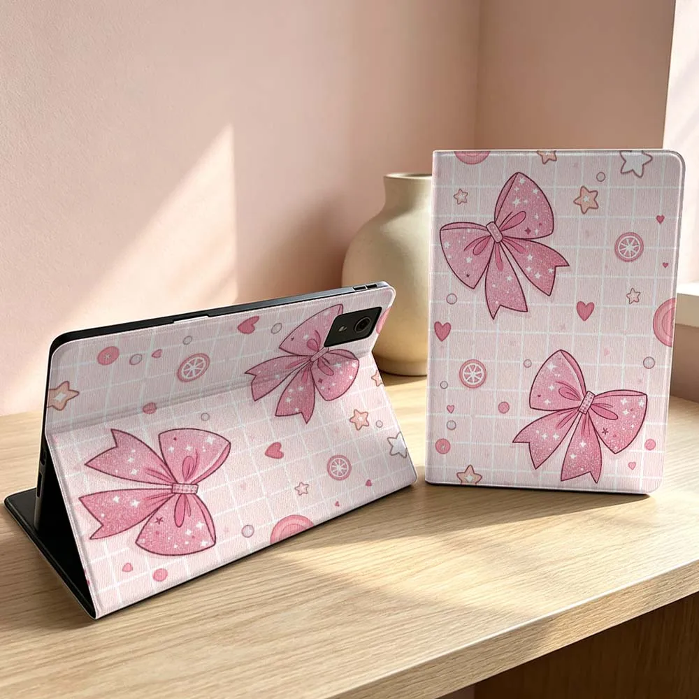 

Design pink bow pattern Soft For Lenovo Xiaoxin Lenovo Tab Pad Pro Plus K11 P12 M10 Legion Y900 Y700 Inch Tablet Case