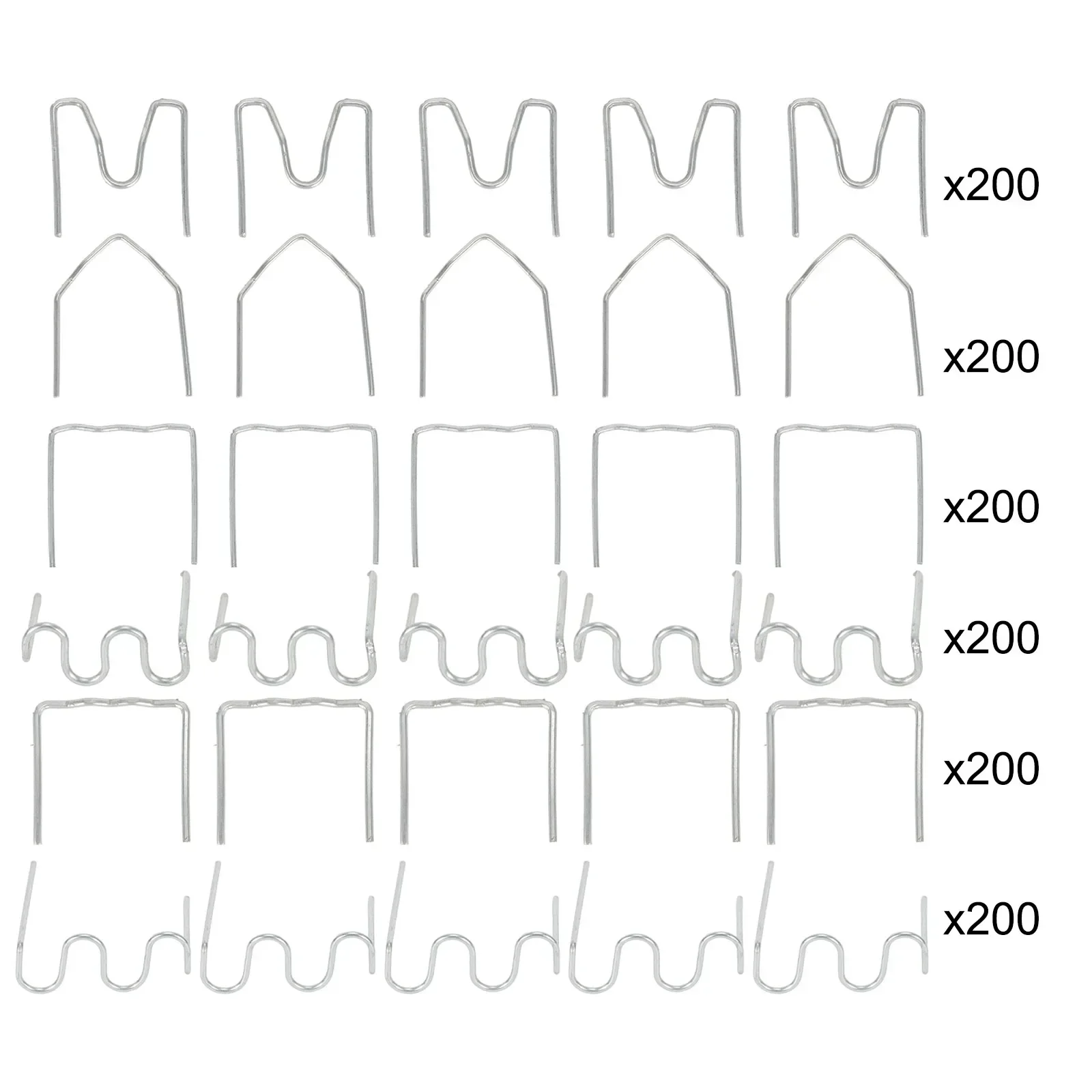 

Power Tool Parts Flat Staples Wave Staples 1200pcs High Quality Pre-cut Stainless Steel Brand New Oxidation Resistance