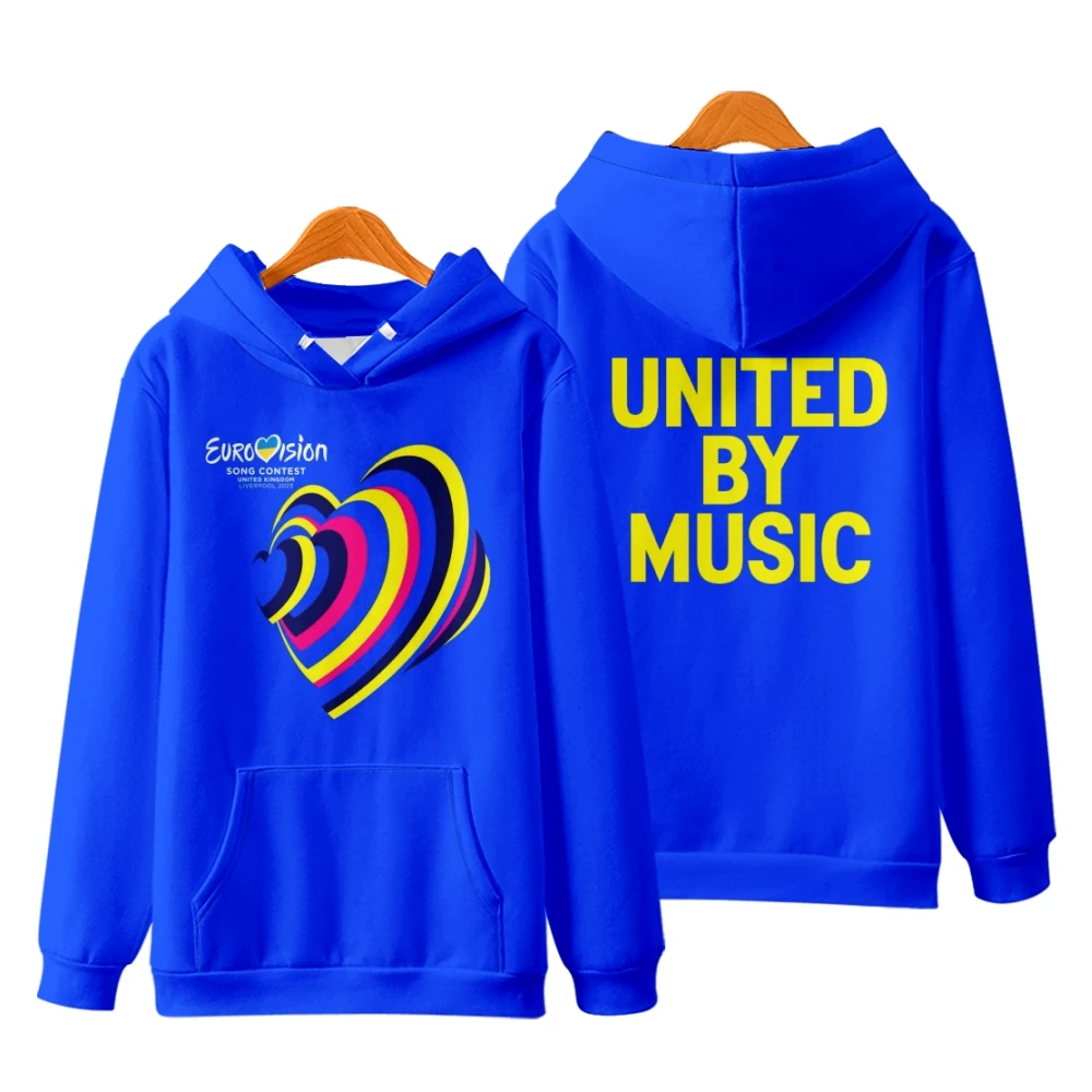 

Eurovision 2023 Heartbeat Hoodie Long Sleeve Women Men Sweatshirt Eurovision Song Contest United By Music Fashion Clothes