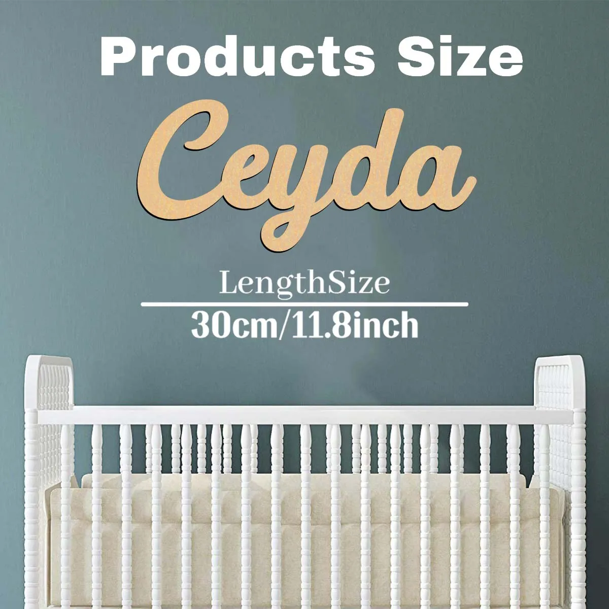 1pc Cute Ceyda example Customized Name Wooden Plaque Wooden Decor Wood Material Wall Mounted Decorative Plaque for Bedroom