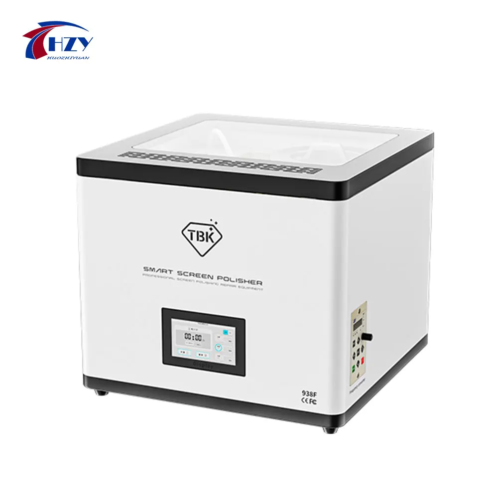 TBK 938F Desktop Mini Dual-station Mobile Phone Touch Screen Polishing Machine for Screen Scratch Polisher Machine iPhone Screen