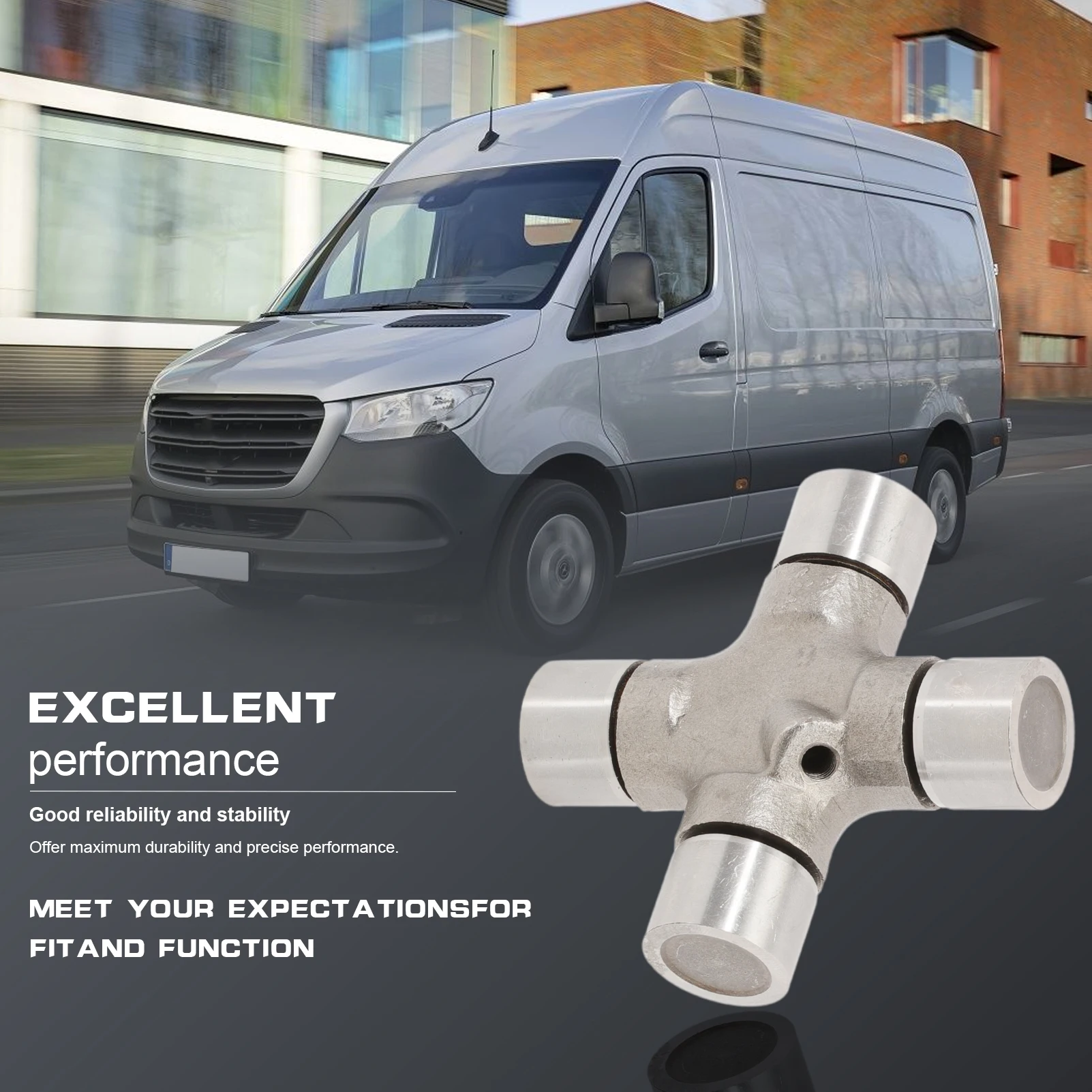 Cross Fitting PTO Shaft Compatible with Sprinter, Crafter, Cardan Joint Rear