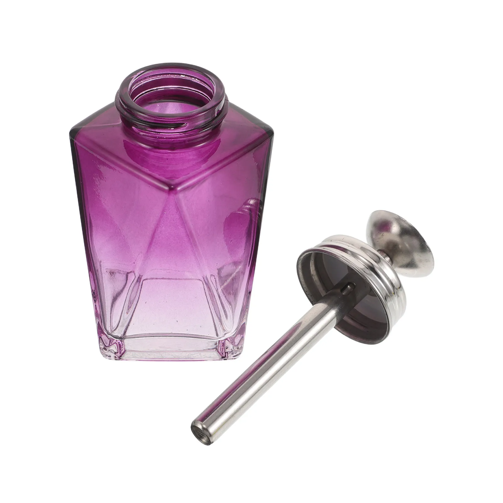 Botella con Bomba para Quitar Esmalte de Uñas, a Prueba de Fugas, de Vidrio, Recargable, Dispensador de Presión, Contenedor Portátil para Líquido de Limpieza, para Viajes