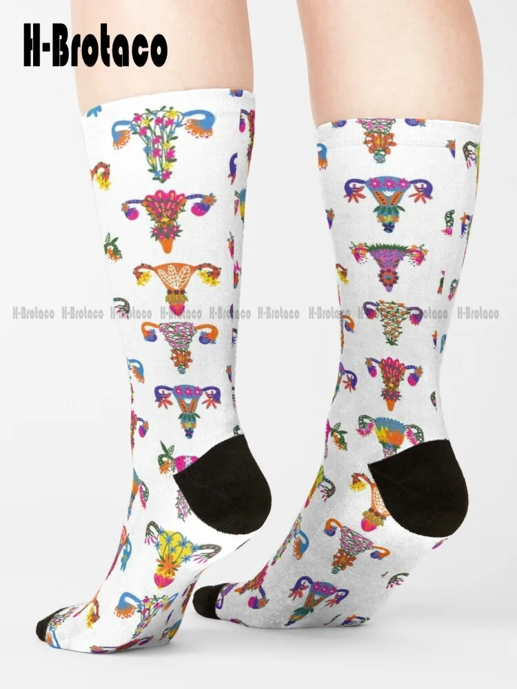 

Uterus And Ovaries Feminity Design Uterus Ovaries Feminism Womens Feminist Socks Men Athletic Socks Ladies Sports Cartoon Casual