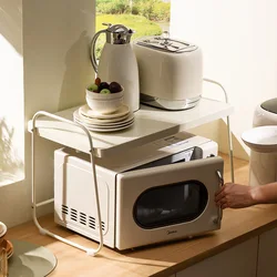 New Kitchen Storage Microwave Shelf Oven Rack Countertop Multifunctional Household Rice Cooker Cookware Kitchen Organizer