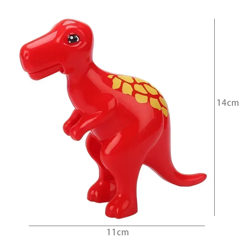 Grote bouwstenen Jurassic World Dinosaurussen Rex Figuren Zeedieren Compatibel Grote Bakstenen Educatief Kinderen Kinderspeelgoed