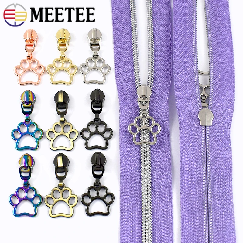 

5-30Pcs 5# Zippers Sliders for Nylon Zips Tape Bag Jacket Decorative Zip Puller Head Zipper Repair Kit DIY Sewing Accessories