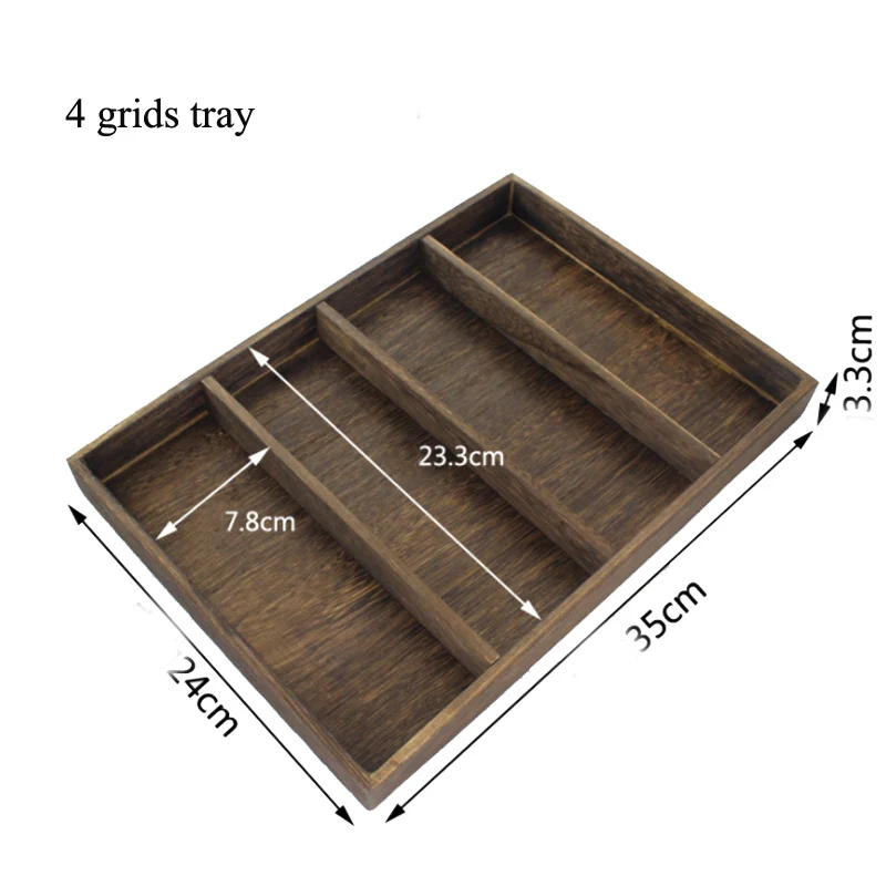 Natural Old Wooden Earrings Jewellery Tray Rings Necklaces Display Earrings Pendant Storage Organizer