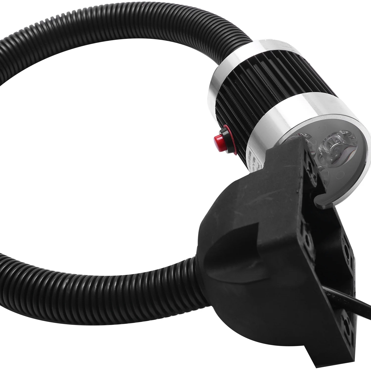 ABNM 220V 9W LEDマシンワークランプ 50cmグースネック 工業用CNCマシン旋盤ツールライト フライス盤ワークライト EUプラグ