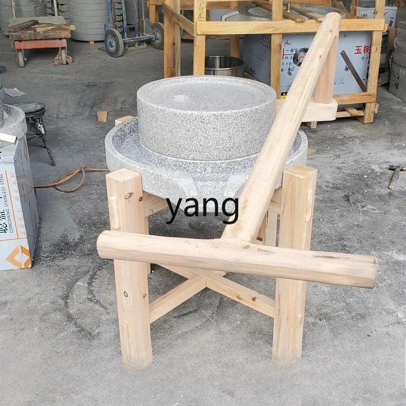 LH ， natural hemp stone carving handmade household and commercial old stone grinding rice flour soy milk grinding machine