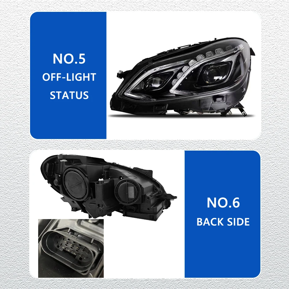 LED HeadLights for Mercedes Benz E class W212 10-15 Upgrade led DRL Car head lamp Assembly Signal Auto Accessories Modified Lamp