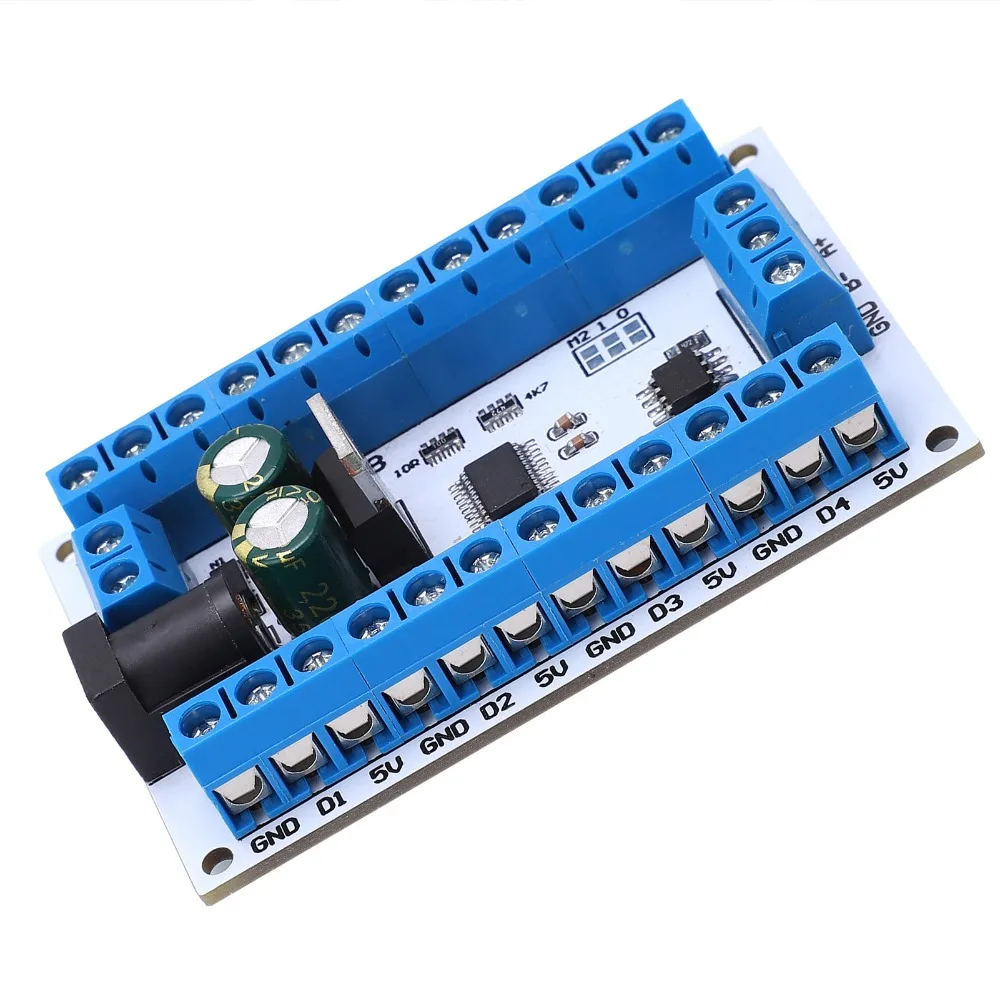 DC6-24V RS485 Sensor Module DS18B20 8-Channel Digital R4DCB08 Board 8-13MA Temperature Sensor Module Temperature Measurement