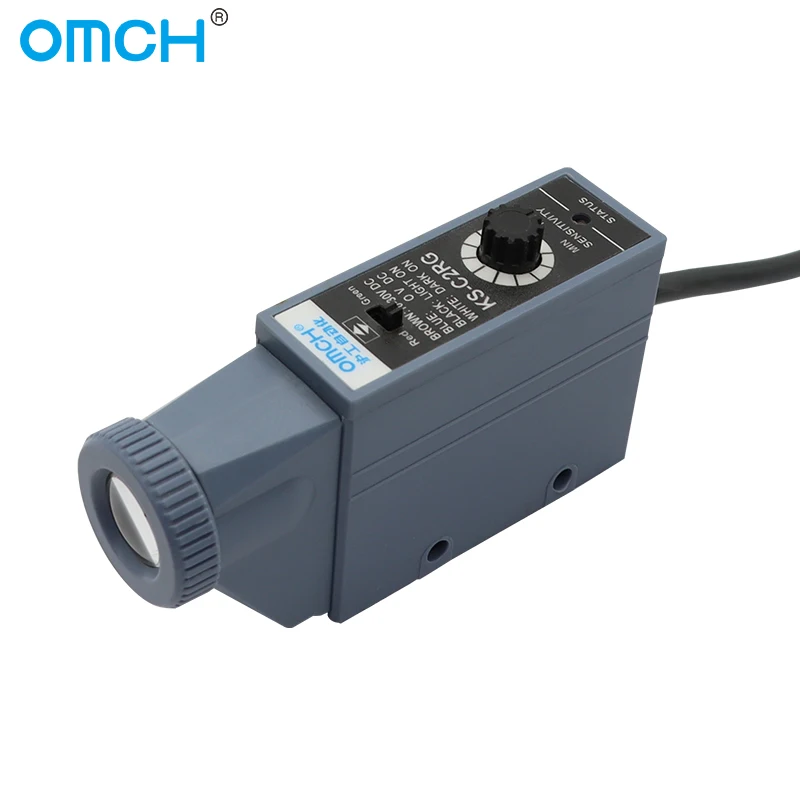 OMCH KS-C2 Series Color Recognition Sensor NPN Red Green Blue Chromatographic  One or Dual Color Detection Photoelectric Switch