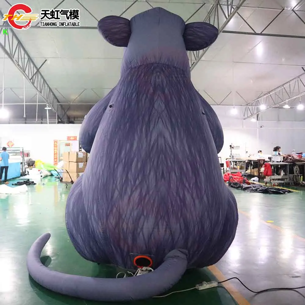 20ft hoge gigantische dieren cartoon opblaasbare rat baas cartoon opblazen opblaasbare muis replica voor reclame decoratie
