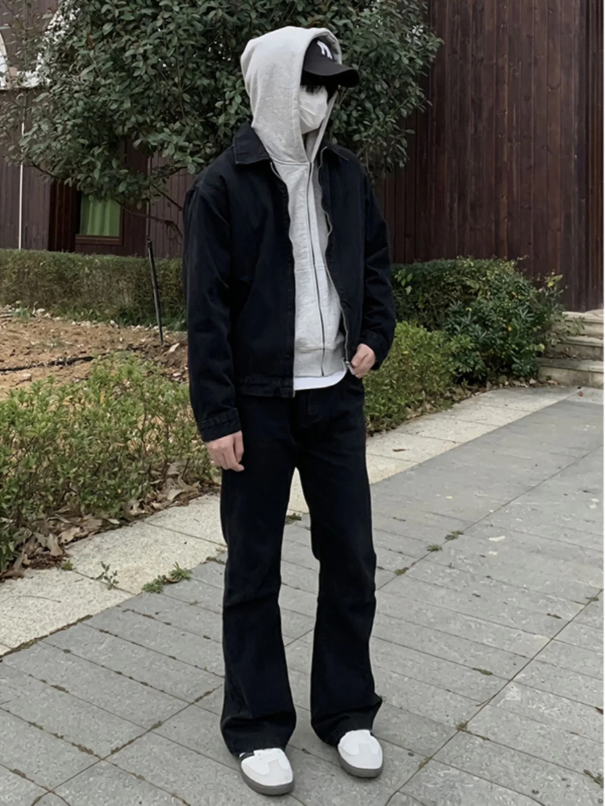 

Bla High Waist Retro American Sle Slim Straight Jeans Men's Faion High Street Vibe Durable Wear Resistant Straight Tube...