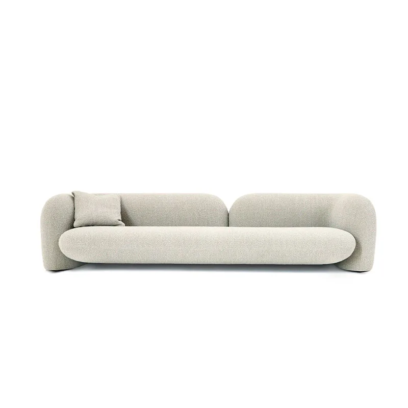 Modern, minimalist, luxurious, three-seater modular sofa, designer, model, villa, living room, hotel lamb sofa