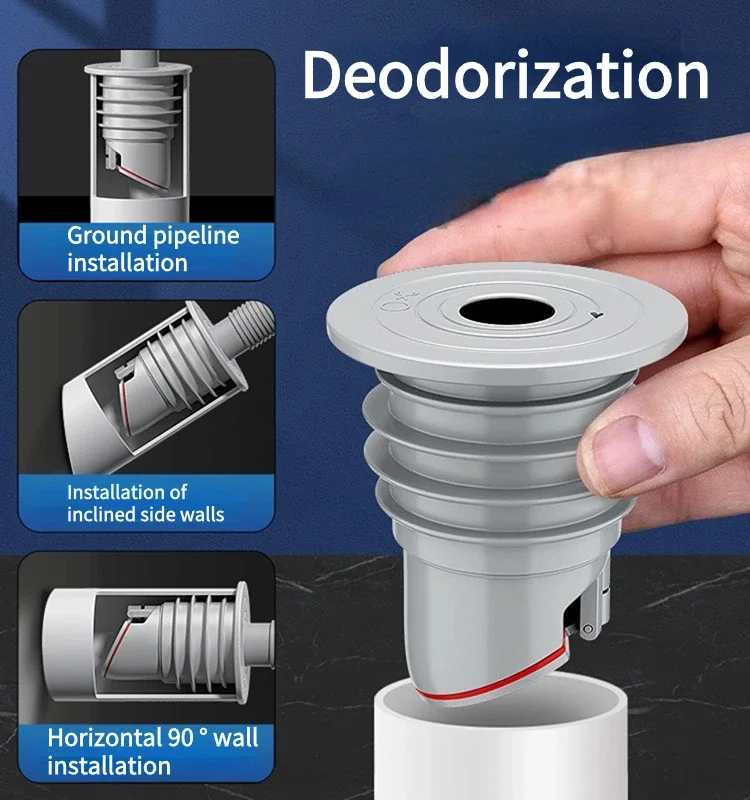 Kitchen Dish Drainer for Kitchen Sink Drain Trap Bathroom Silicone Accessories Siphon Drains Bathtub Fixture Sealing Plug Home