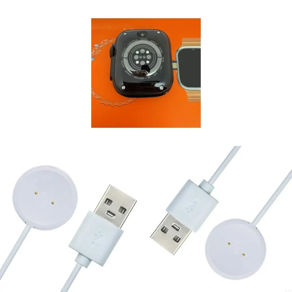E1PF Watch Charging Cable Wire for Ultra 2 / GS37 Charging Cradle USB Charging Cord Charging Holder Portable 60cm