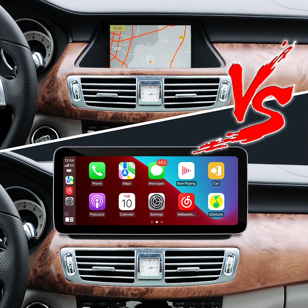 Für Mercedes CLS C218 X218 Upgrade 10,25 Zoll Android Bildschirm Kabelloses Android Auto Apple CarPlay Google Maps Fahrzeug 4G Plug-and-Play – Detail 6