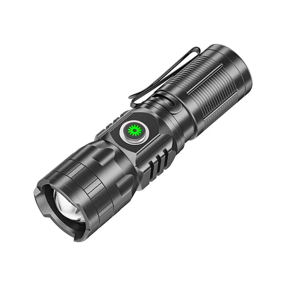 High Power Bank Camping Mini Led Rechargeable Flashlight Extension Scorching Flashlight Mini Corporation Lighting