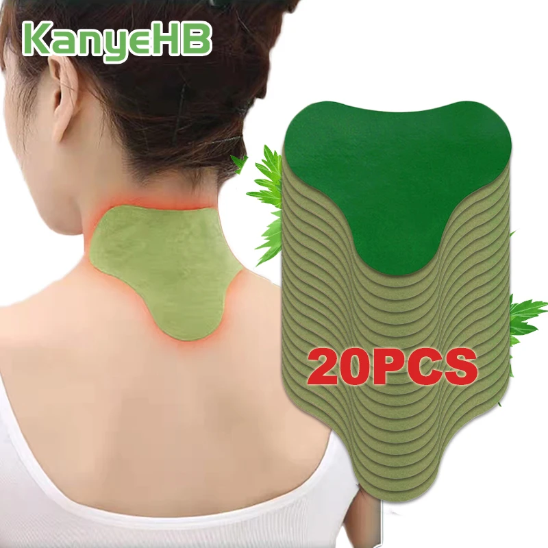 20pcs=1bag Wormwood Medical Plaster Neck Patches Cervical Spondylosis Body Neck Pain Relief Sticker Arthritis Muscle Strain A182