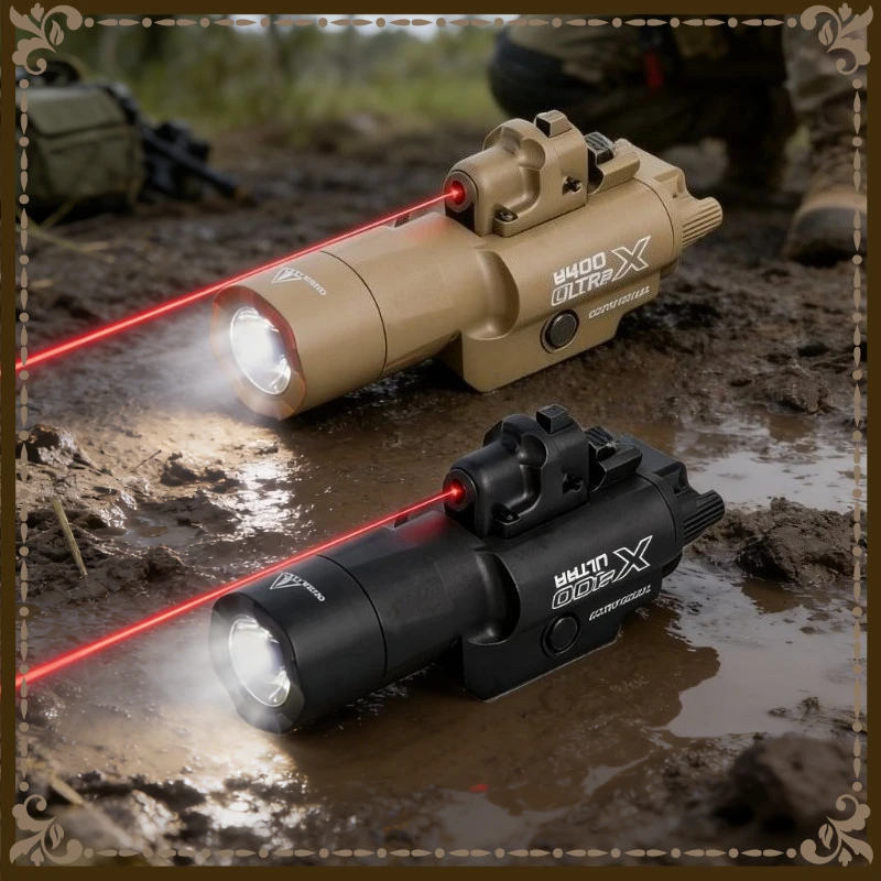 

Новый 2026: 1/3/5 шт. мини-фонарь X400 с режимом стробоскопа для планок Picatinny и GL