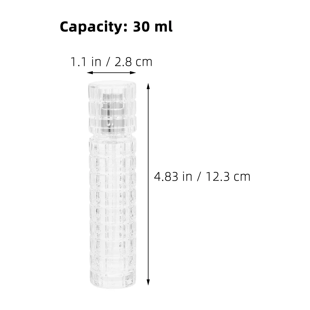 2 قطعة زجاجة رذاذ فارغة من الزجاج الكريستالي متعددة الأغراض رذاذ مر عطر الزيوت العطرية سهلة الاستخدام #4