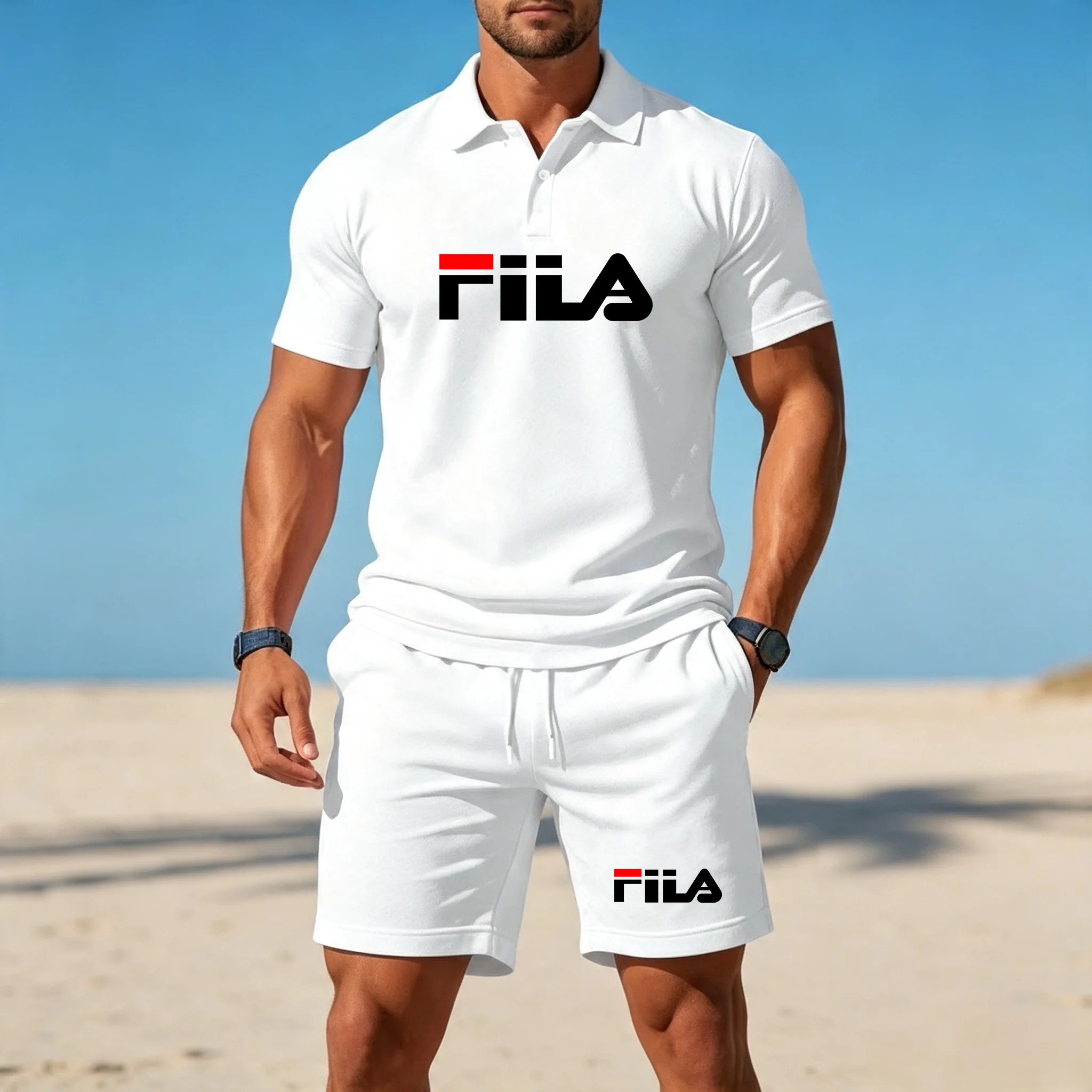 Ensemble Polo et T-shirt Homme Été 2026 à Manches Courtes Séchage Rapide Respirant Décontracté